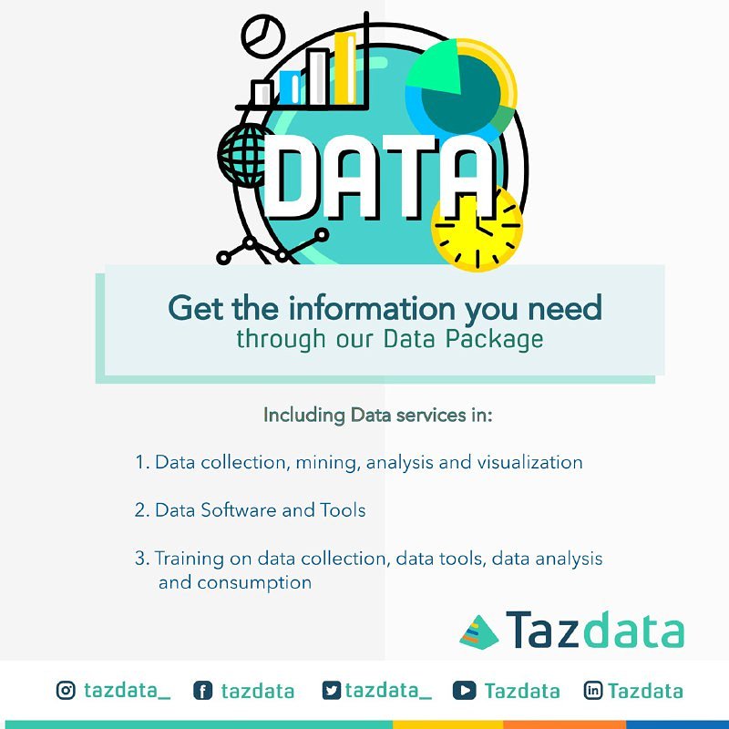 tazdata_'s tweet photo. Our Data packages are geared towards your business growth. Talk to us
#research #data #businessdevelopment #tanzania #tazdata https://t.co/1Z7szZviJ5