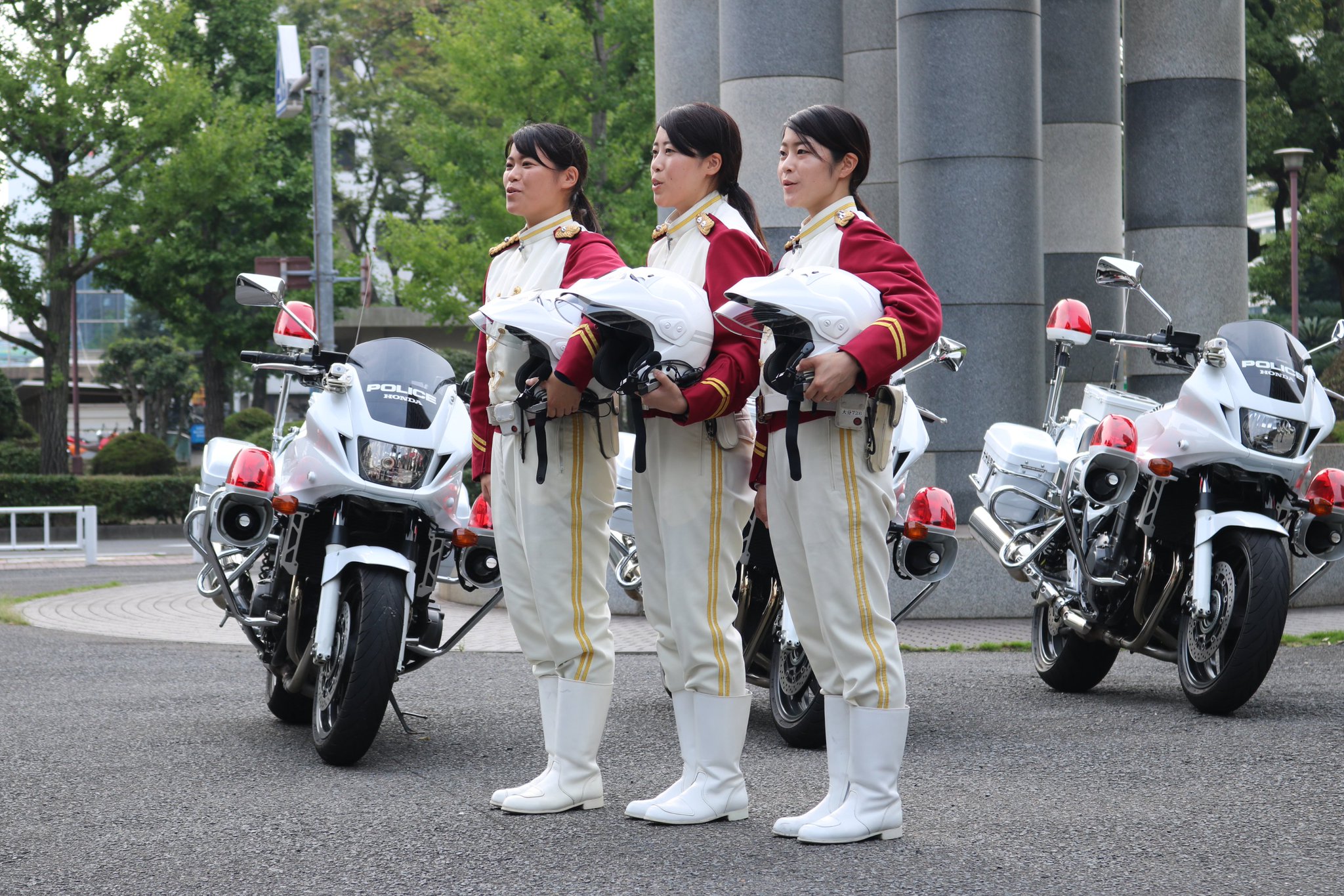 40)大分県警交通機動隊(白バイ)ワッペン演劇用 ！ラスト1枚！ 大分県