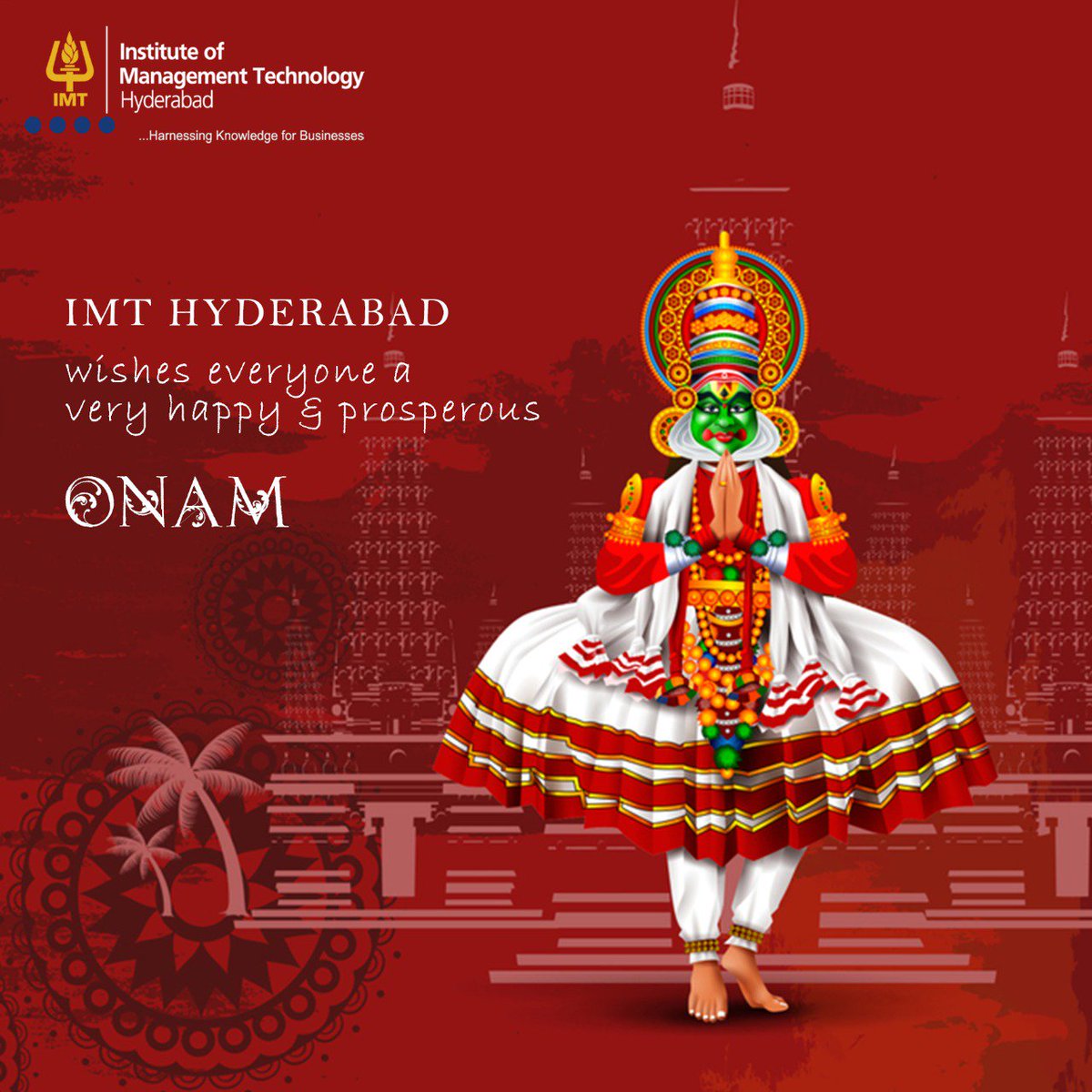 imthyd's tweet photo. May this festival of harvest bring happiness, prosperity and good health in your lives.
IMT Hyderabad wishes everyone a Happy Onam!

#Imthyd #Onam #Worship #Happiness #CampusCulture #PGDM https://t.co/fdWdoXxiXd