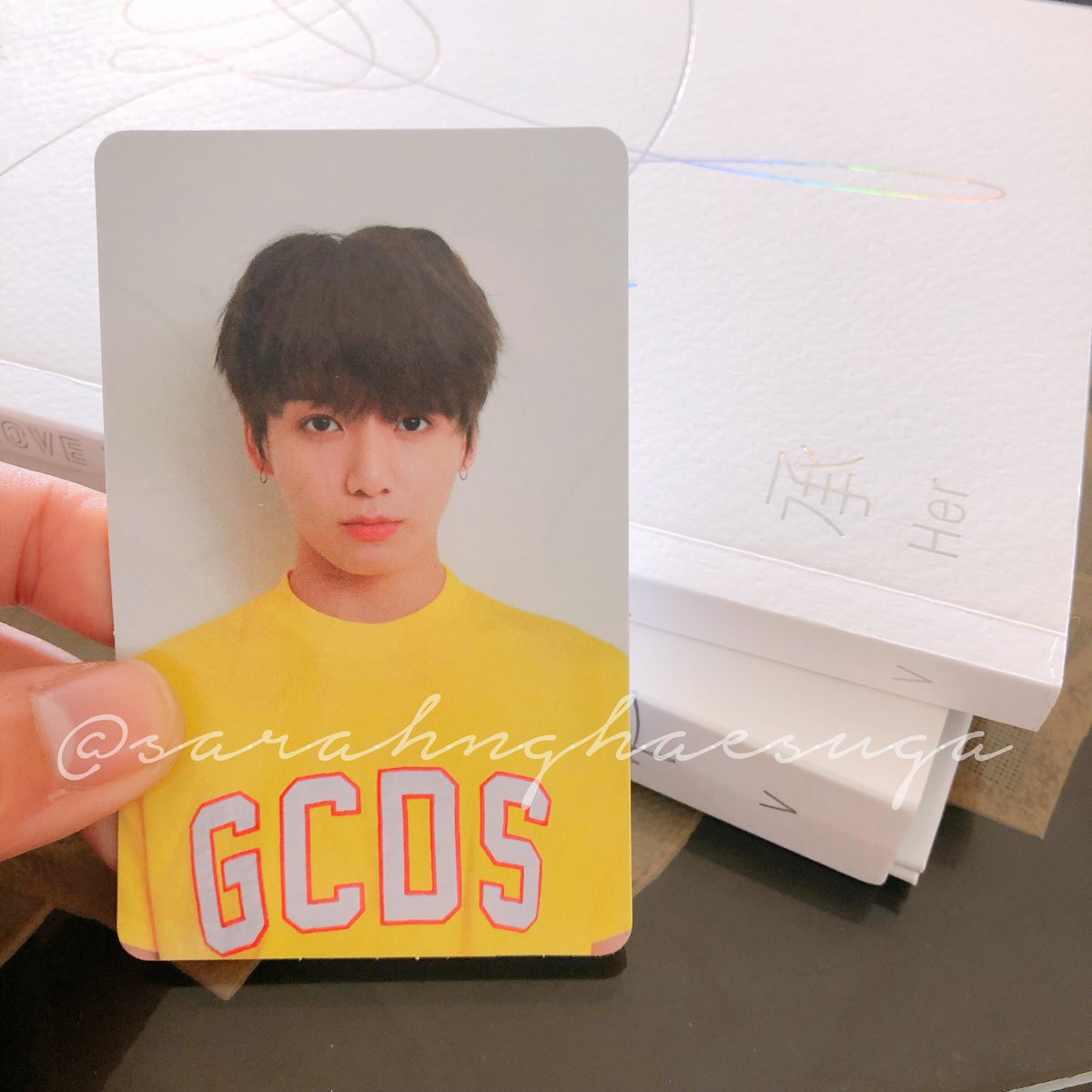 sarahnghaesuga_'s tweet photo. WTT/Looking for Trade
✨LOVE YOURSELF: Her Photocards✨
Have:
•Jin (Version O)
•Jungkook (Version V)
•Taehyung (Version E)
Want:
•All Yoongi/Suga counterparts. 🥺
#KPopTradePH #BTSTradePH #TradingPH #BTSTrade https://t.co/FeojXFEWPo