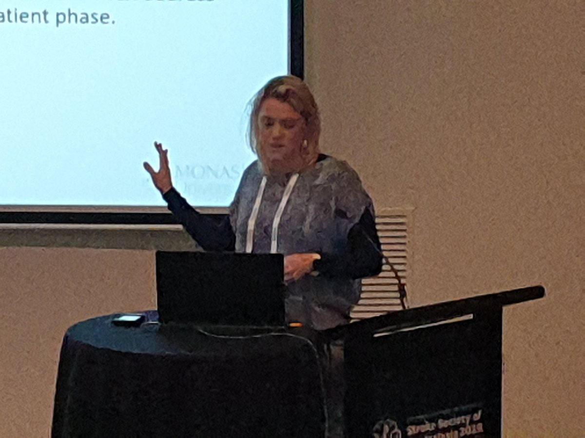 <a href="/NatashaLannin/">Dr Natasha Lannin</a> gets mythbusting about return to work after stroke. "Clinicians are well trained people who just don't know" #ssa2019