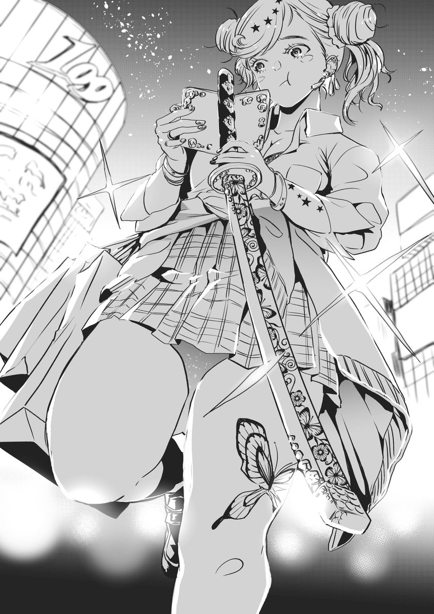 ギャル+武器も
良いですよね!

ってか女の子ってだけで
ギャップな出るんでしょうね!

最近ラフ絵しかあげてないので
久しぶりにちゃんと
色々塗りたい( ˘ ˘̥ )

でも新作の原稿とかネームとか…
もっと時間が欲しい!! 