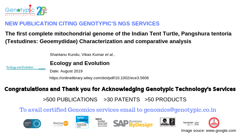 GenotypicTech's tweet photo. Recent publication citing Genotypic's NGS analysis services:
Thanks to Authors for acknowledging Genotypic.
Checkout: https://t.co/Sh2NzK3STW
Email genomics@genotypic.co.in to discuss your Genomics projects with us.
#genotypictechnology #publication https://t.co/W1gEzhtCUX