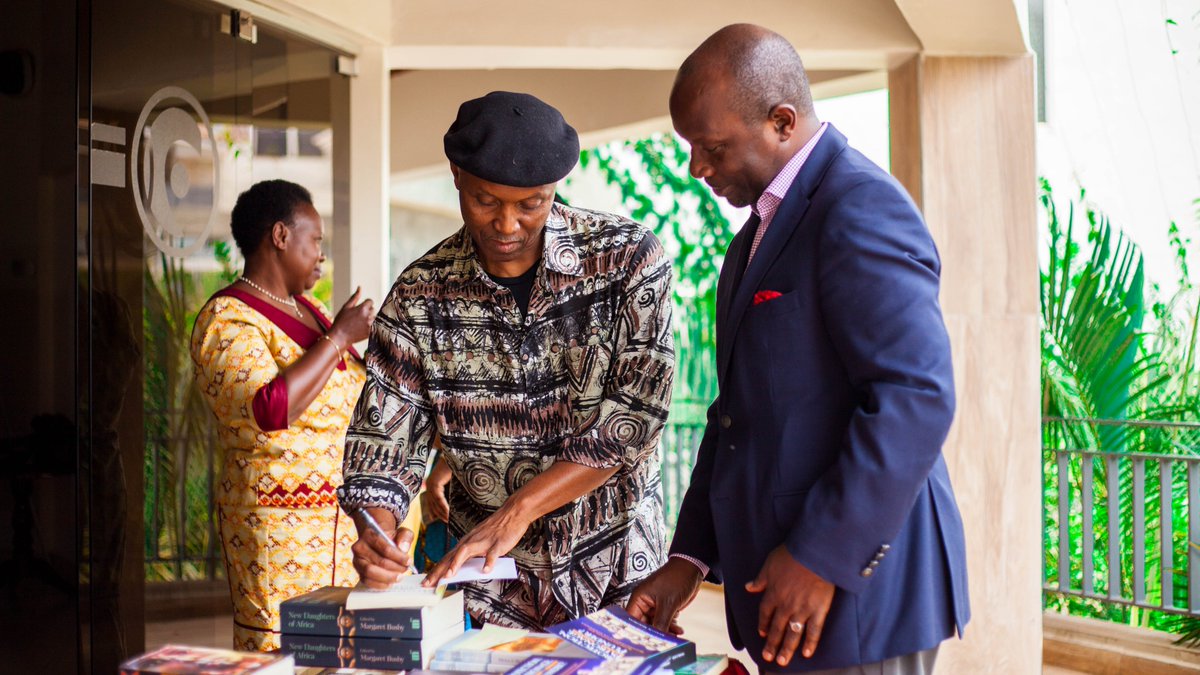 TrustAwt's tweet photo. When two greats meet. Owek. @ANMakubuya, one of our esteemed partners with Prof. @OkeyNdibe 

#TheMakubuyaBook #AWTat10 #TPW 

@usmissionuganda @GZ_Kampala @networkersea https://t.co/0LIkJr0Aak