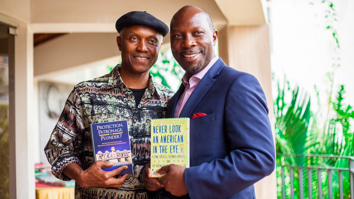 TrustAwt's tweet photo. When two greats meet. Owek. @ANMakubuya, one of our esteemed partners with Prof. @OkeyNdibe 

#TheMakubuyaBook #AWTat10 #TPW 

@usmissionuganda @GZ_Kampala @networkersea https://t.co/0LIkJr0Aak
