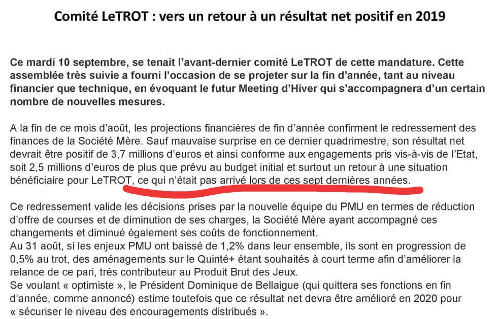 YannA2TURF's tweet photo. 🆘Les membres du Comité @letrot se "vantent" des résultats de cette année... Alors qu'ils étaient MAJORITAIREMENT CONTRE @CyrilLinette l'an dernier !🆘
Aussi n'oublions pas que les réserves à la SECF sont passées de 273.000.000€ (2012 @Courdescomptes) à... ZÉRO, ou proche😱😱 https://t.co/T97ZGWaCv8
