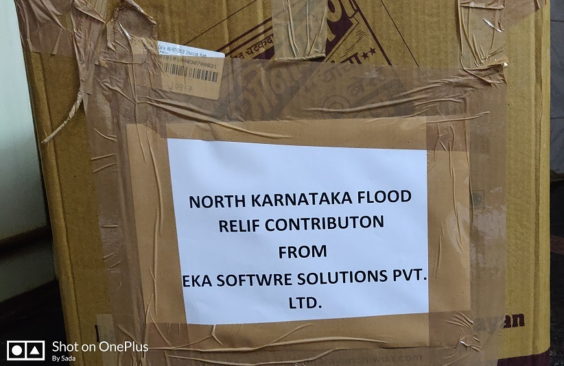 EkaSoftware's tweet photo. We at #EkaSoftware are doing our part to help those impacted by the floods and water logging in Karnataka and different parts of India. We are raising funds for people effected and distributing essential items https://t.co/3HXUjiHvI0