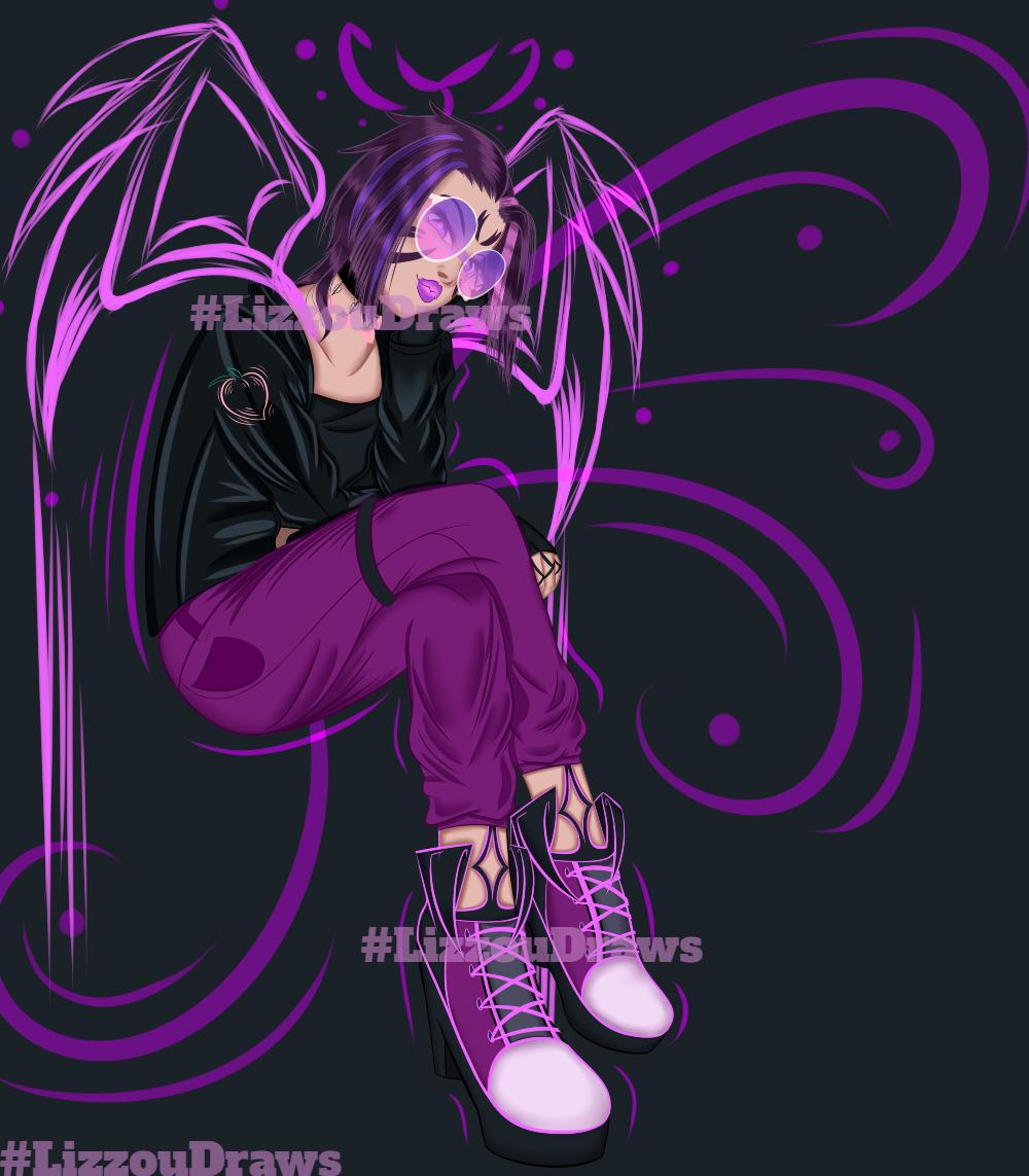 LizzouDraws's tweet photo. FINALLY. I drew Kai'sa in my own story wearing the clothes i'd like to see her in and with the personality I like to show on her! :D #LizzouDraws #Kaisa #ArtOfLegends #LeagueOfLegends #DigitalArt #Commissons https://t.co/1ZNLo3PZpl