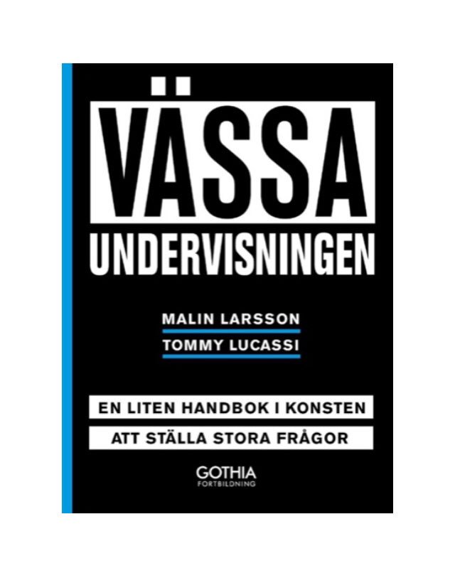 Jag och <a href="/visesiskolan/">Malin Larsson</a> delar frågor från vår bok #Vässaundervisningen som innehåller 470 noggrant utformade frågor som vässar din undervisning och som tar elevernas tänkande på allvar. Svajpa för att få en fråga från Kap 3 #Metafrågor! #meta @gothiafortbild