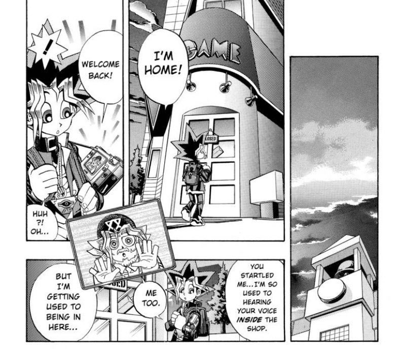 I really don’t know what to say about Yugi storing his grandfather’s lost soul in a camcorder because I’m too busy losing my mind about him just carrying around the same camcorder while participating in Duelist Kingdom.