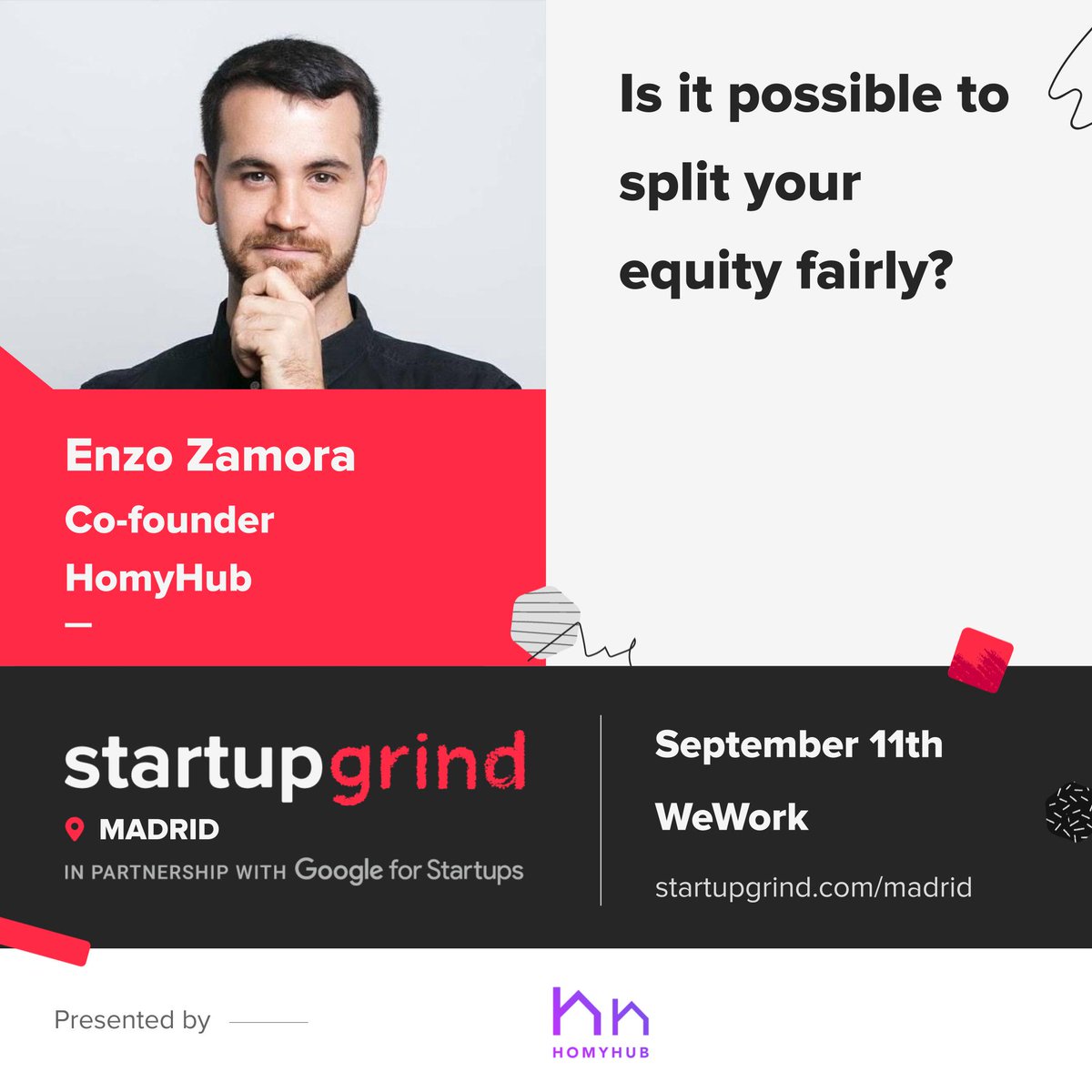 StartupGrindMad's tweet photo. TONIGHT!!!!! - grab one of the few tickets left -  @HomyHub @WeWork (Madrid) #serialfounder #startup #madrid https://t.co/mU38QZ9Qgc https://t.co/eV3z06FBMS