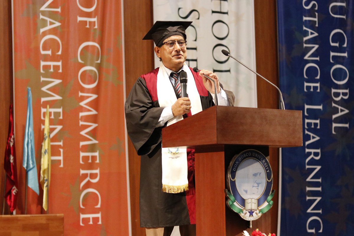 U18Alumni's tweet photo. Valedictorian Speech - The 8th Convocation Ceremony of the Assam Don Bosco University.
#DBUGlobal
#University18
#ADBUConvocation2019 https://t.co/rZAwCvH8eb