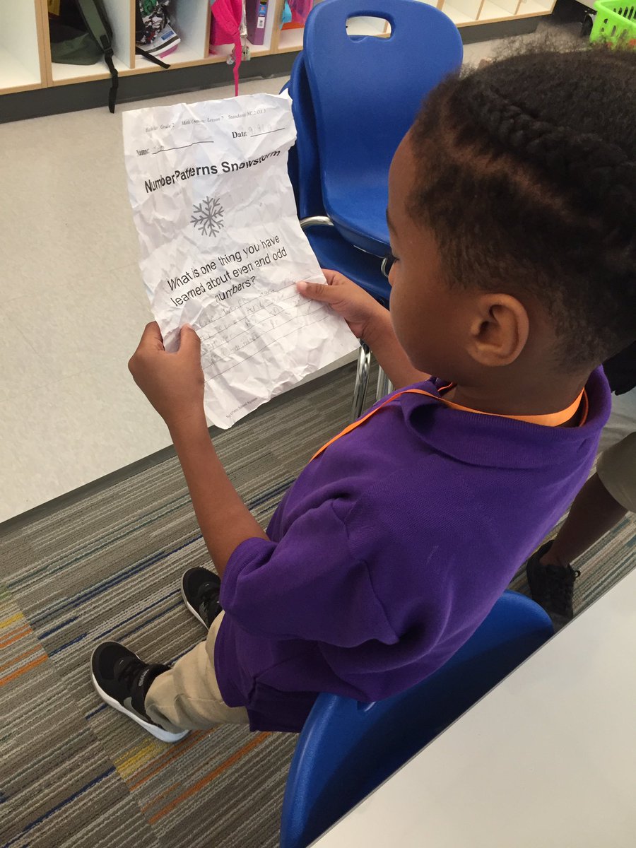 MsDHedge's tweet photo. It’s a Math Snow Storm ❄️ We ended our 1st Math Unit learning what others know about Odd &amp; Even numbers🤗 @SERES_2ndgrade @SERaleighES @WCPSS #collaboration #communication #Creative #criticalthinking #buildingmathcommunities https://t.co/XbdZM8maiY