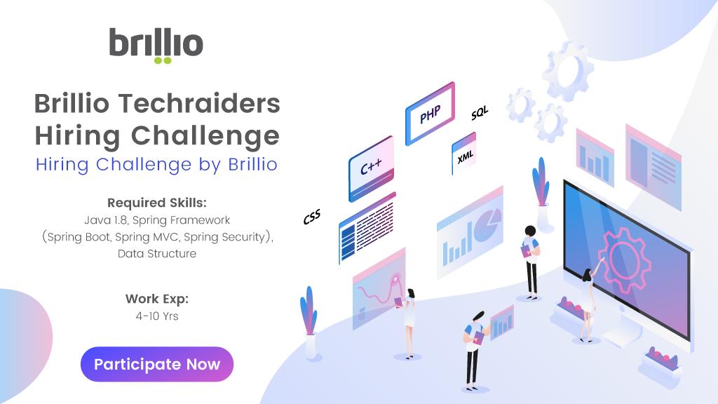 ETTechGig's tweet photo. Here's a hiring challenge for you by Brillio to solve problems of data structures & algorithms. Participate here: https://t.co/PKIC9yGUZ0
#TechGigChallenges #HiringChallenge #Java #SpringFramework #DataStructure #SpringBoot #SpringMVC #SpringSecurity #AWSCloud #NoSQL #RabbitM https://t.co/vaRrHNguM1