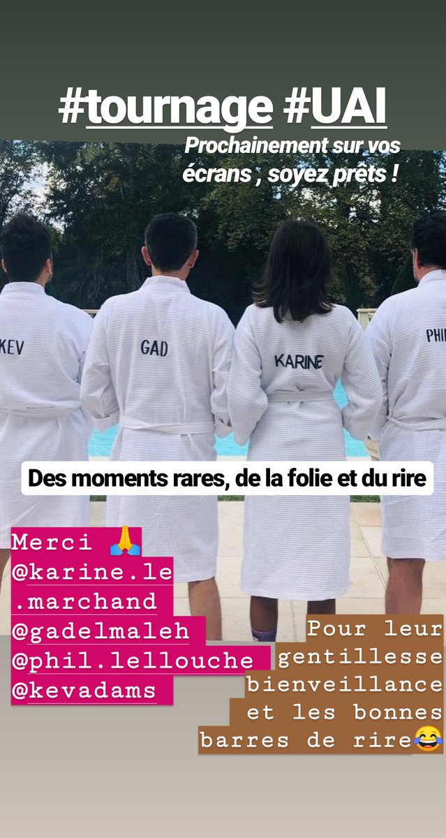 Cyrilmasterchef's tweet photo. #Tournage d'Une Ambition Intime de Gad El Maleh avec #KevAdams #PhilippeLellouche
Un plaisir de régaler et découvrir des artistes incroyables
Prochainement sur vos écrans #M6 , soyez prêts !
#chef #cyrilrouquet #karinelemarchand #guydemarle #mahonabe #diogovaz #gadelmaleh #UAI https://t.co/XdRZgVGSIr