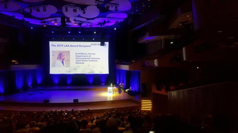 Prof. dr. Milena Horvat was awarded the Lifetime Achievement Award at ICMGP 2019. Congratulations!