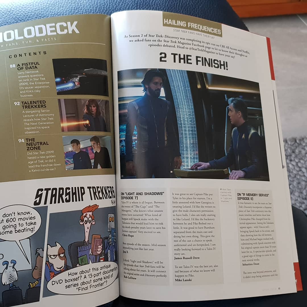 sebdeam's tweet image. Was going through the latest @StarTrekMag and found something pretty cool and surprising inside! Thanks for printing 😁 #startrek #startrekdiscovery