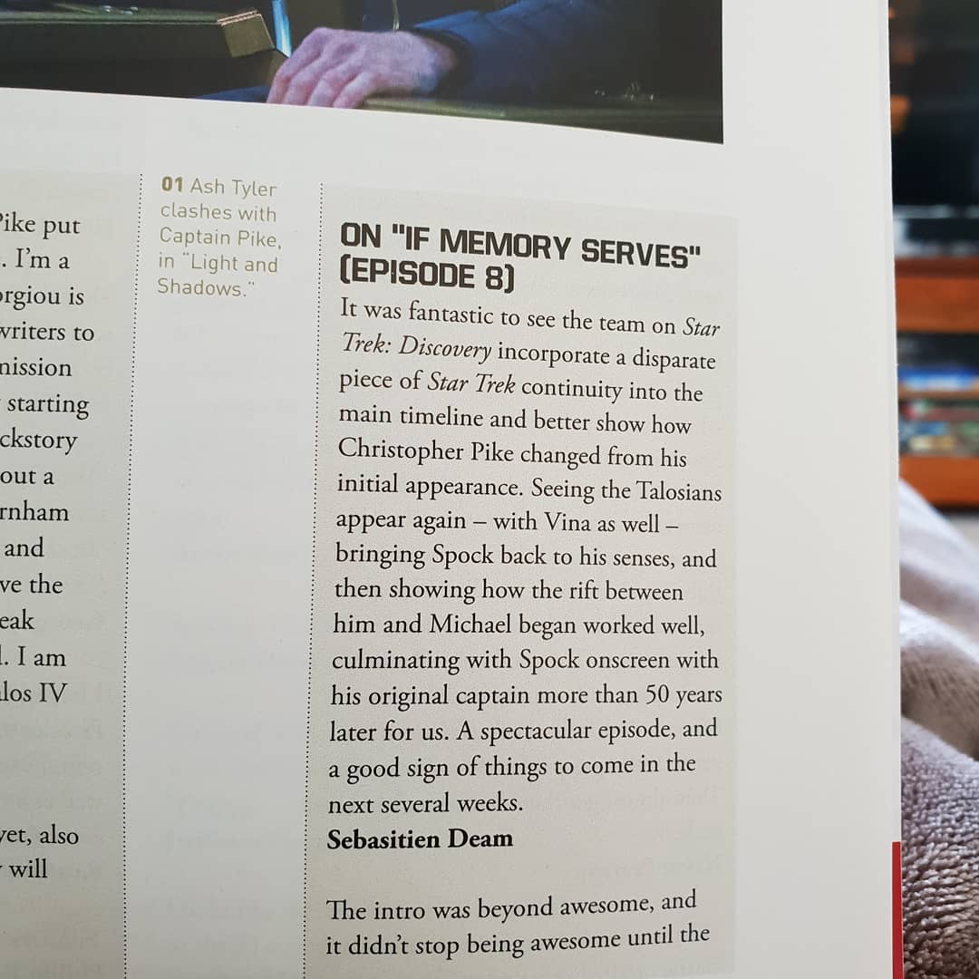 sebdeam's tweet image. Was going through the latest @StarTrekMag and found something pretty cool and surprising inside! Thanks for printing 😁 #startrek #startrekdiscovery