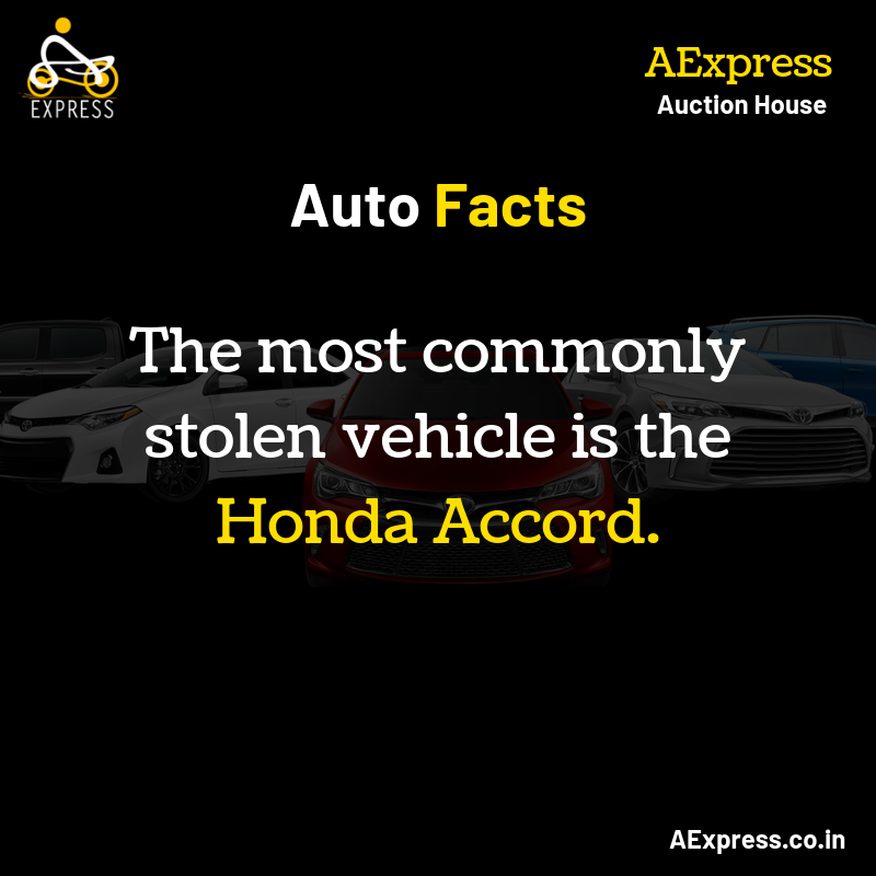 AExpressAuction's tweet photo. Q. Did you know the most commonly stolen car in the world?
A. Honda Accord

#Autofacts #WednesdayWisdom #Aexpress #Auctions https://t.co/QODOj3Cm4e