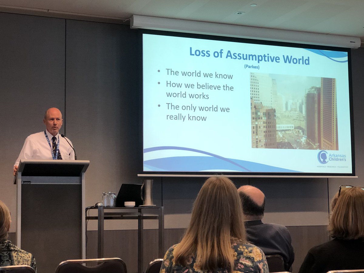 ZoekateM's tweet photo. Today just keeps getting better and better. Wonderful presentation by Greg Adams about applying grief concepts to staff bereavement. Loving being challenged to reframe what I already know and applying it in other ways #19OPCC #PalliativeCare #grief #bereavement #selfcare https://t.co/PEQKLTArLn