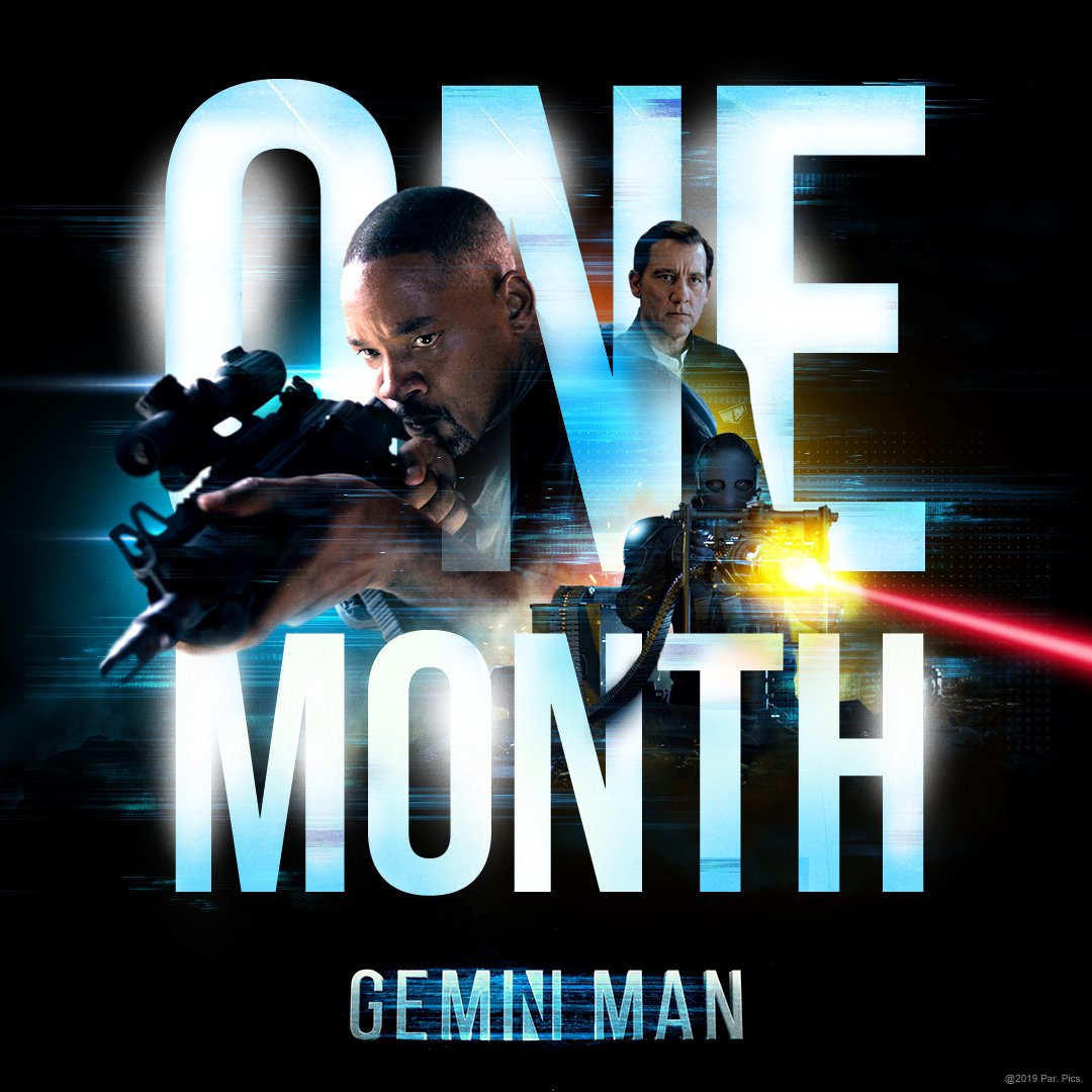 ParamountPicsIN's tweet photo. One Month before you witness the ultimate battle of Will vs. Will! In Cinemas 11th October #GeminiManMovie #Releasing11thOctober https://t.co/OkU6I7AzJZ