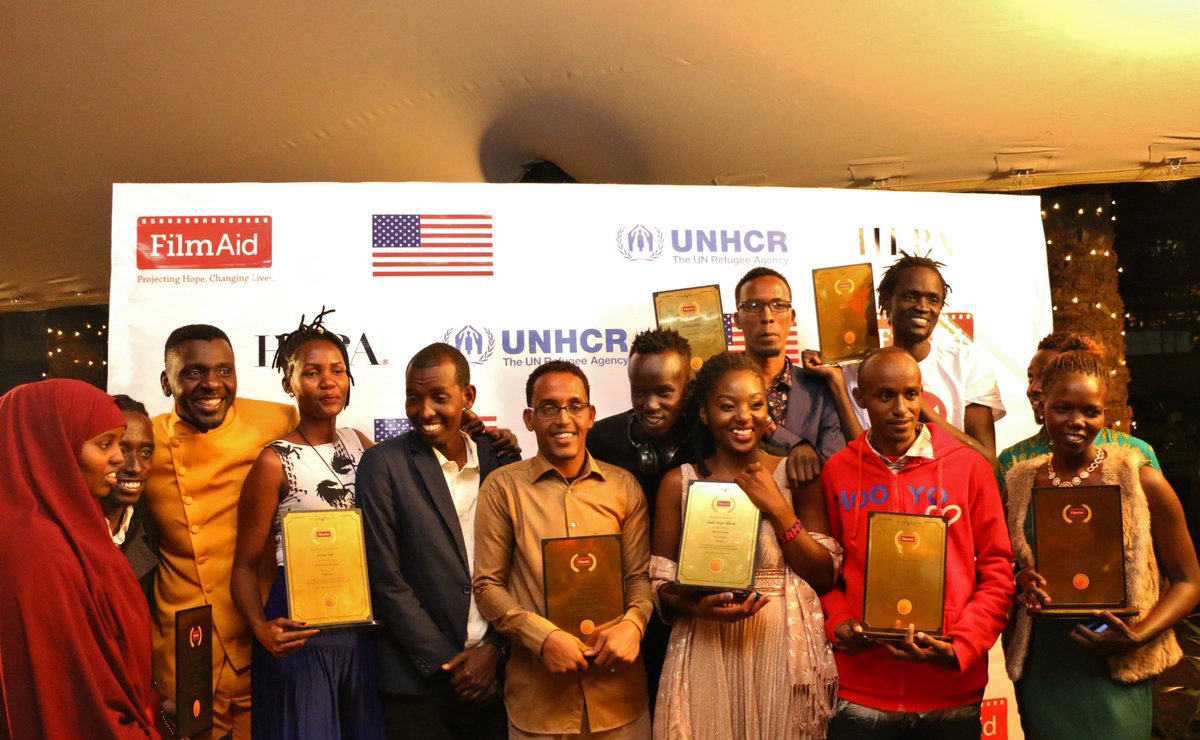 filmaidkenya's tweet photo. FilmAid Film Festival 2019 came to a end with the Gala Awards, a magical evening dedicated to celebrating the talent of young courageous storytellers who have found #asylum in Kakuma and Dadaab #refugee camps β¨π₯π
πΈ Β© FilmAid/Kwendo
πΈ Β© FilmAid/Erjok
#FAFF2019 https://t.co/g8mcIjWSj0