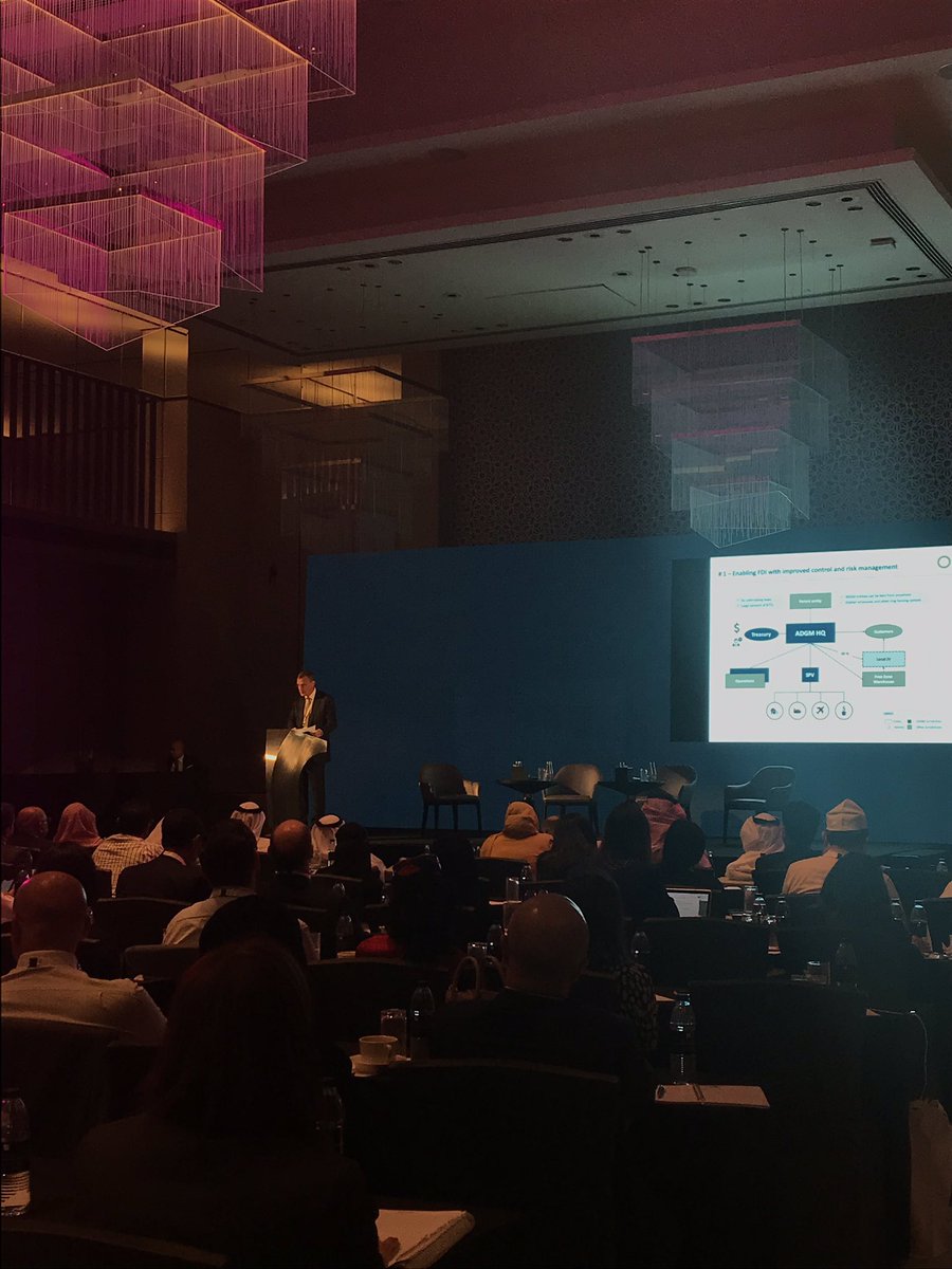 Martin Tidestrom, <a href="/ADGlobalMarket/">ADGM</a> presents a keynote presentation on bolstering economic growth in the #MENA by fostering conducive environment for #business