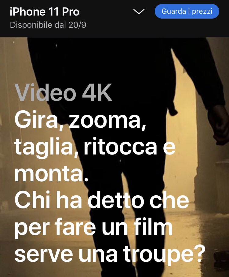 elenacolombo's tweet photo. Complimenti ai #copy italiani che hanno deciso di stravolgere il messaggio sminuendo i professionisti...#apple #smfail #iPhone11 https://t.co/magxXnGl6f