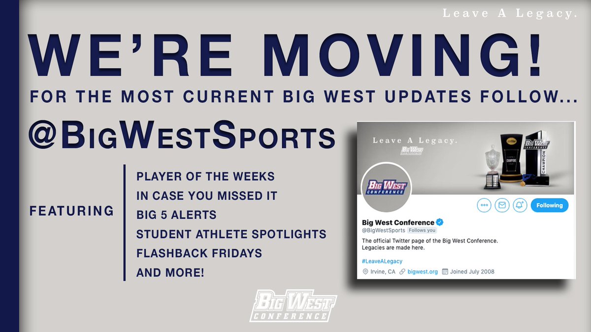 🚨MAJOR ALERT🚨 

Big West Women’s Soccer is moving to <a href="/BigWestSports/">The Big West</a>. Be sure to follow there for all your women’s soccer news and highlights!!!