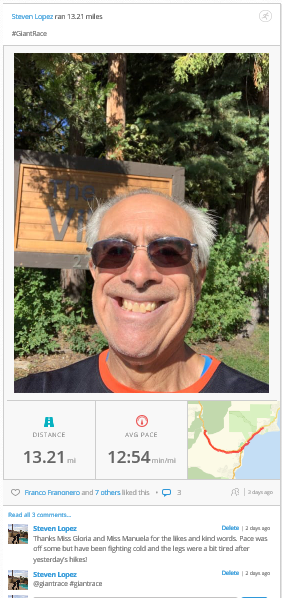 salopez11's tweet photo. SF #GiantRace Tahoe Virtual Half Marathon https://t.co/R8H3RR7Fkb