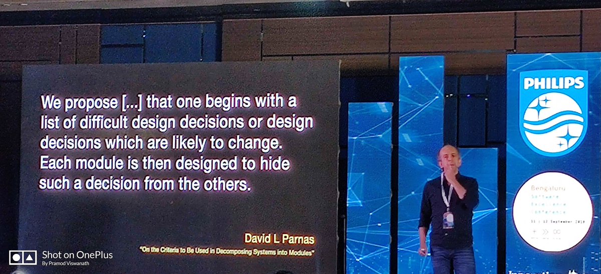 PramodViswanath's tweet photo. @KevlinHenney nuggets of wisdom! #philipssoftwareconference https://t.co/i6GvevU3Ma