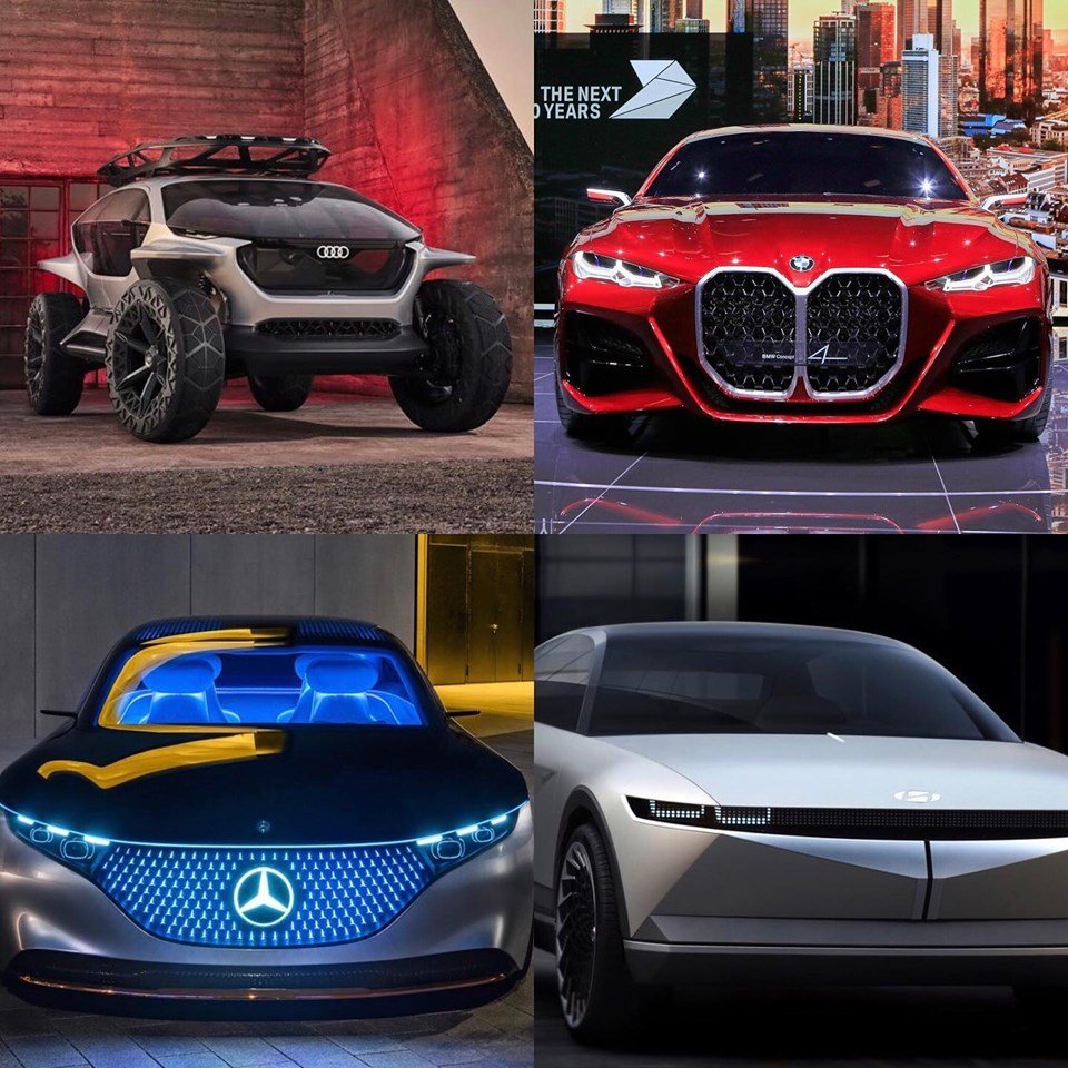 RealCarsSA1's tweet photo. With the IAA Frankfurt Motor Show 2019 in full swing. Here’s a few concept cars shown. Do you think any of them should be produced? #audiaitrailquattroconcept #bmw4concept #mercedesbenzvisioneqsconcept #hyundai45evconcept @audisouthafrica @BMW_SA @MercedesBenz_SA @HyundaiSA https://t.co/mb3mumehNE