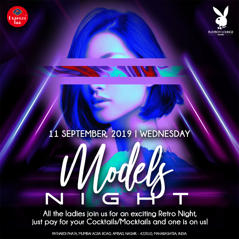 Playboy_Lounge's tweet photo. Why should boys have all the fun?
Join us at #PlayboyLoungeNashik with your girl gang for our #ModelsNight. 
Pay for just one cocktail/mocktail and next one is on us! 
*T&amp;C apply.
#Dance #ThePreferredLife #WednesdayNight #ModelsNight #LadiesNight #GirlsNight #GirlsNightOut https://t.co/dYEBmBW4P4
