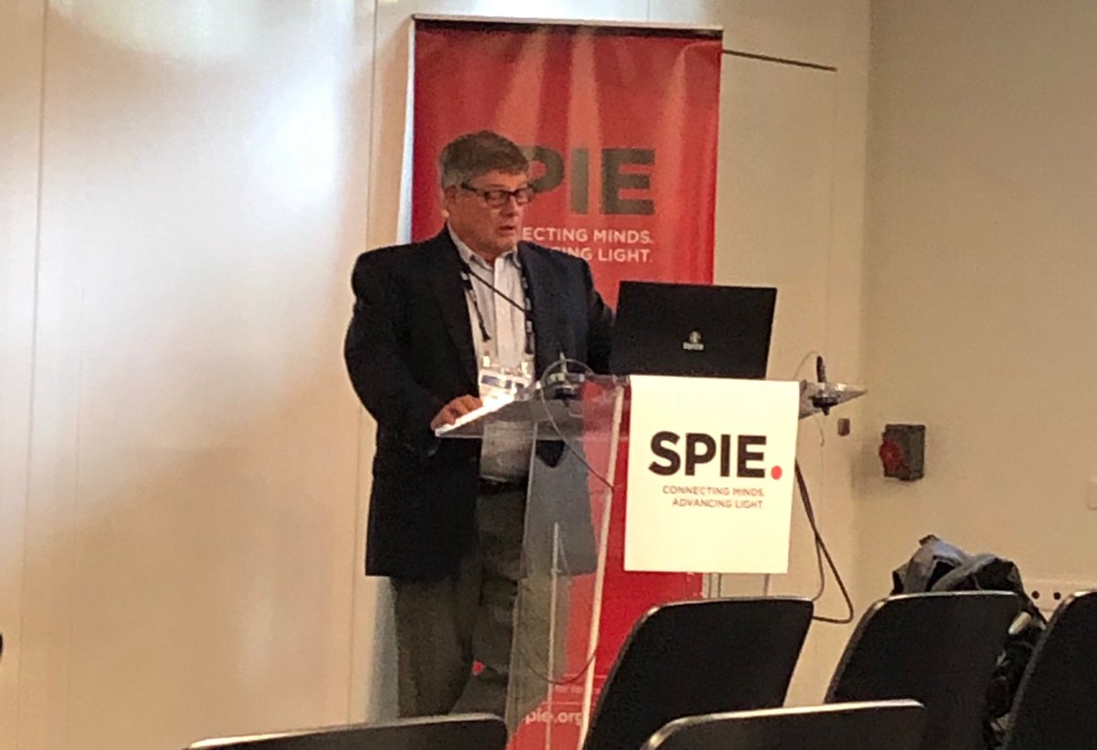 HainseyB's tweet photo. The Remote Sensing of Clouds and Atmosphere conference begins Wednesday with a keynote from Patrick Minnis of SSAI speaking on neural network detection and retrieval of multilayer clouds using multispectral data. Wednesday ⁦@SPIEevents⁩ #SPIERemoteSensing is underway! https://t.co/1DH3zJIyfF