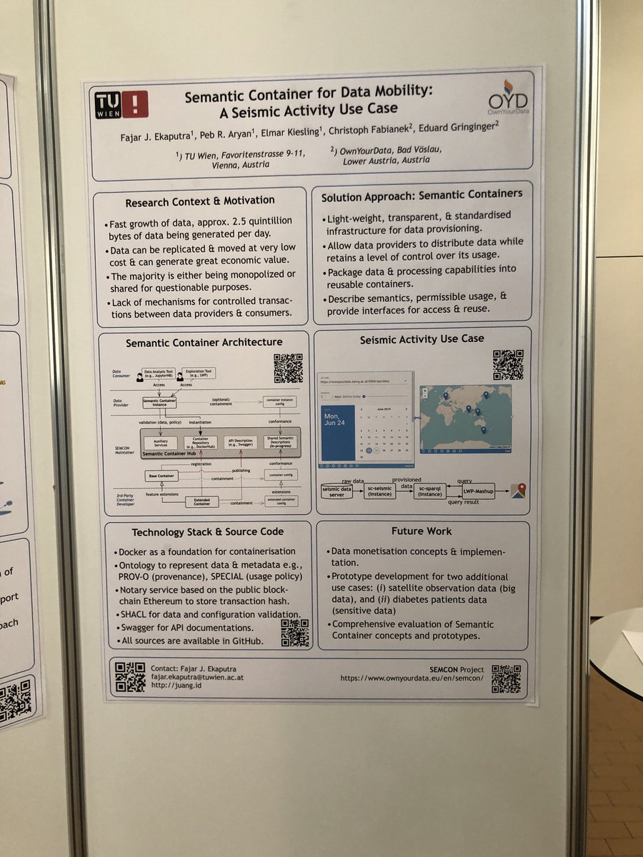 ovisicnarf's tweet image. Semantic containers : data fidelity throughout a transaction. #Semantics2019 #SemanticsConf