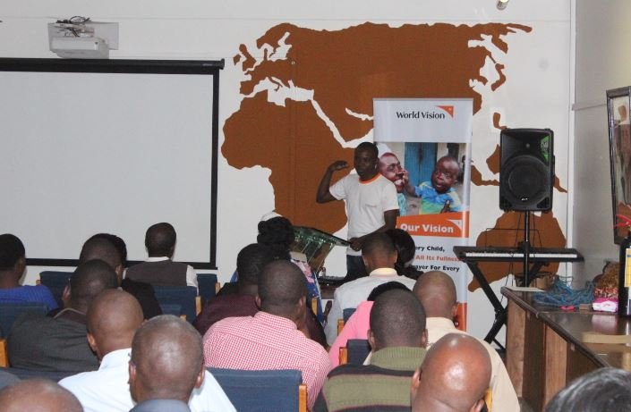 WorldVisionZim's tweet photo. #MondayDevotions-Our #DisasterPreparednessTeam sharing with staff on the importance of mitigating &amp; enhancing disaster preparedness. The presentation centred on Noah's story in the #Bible which provides practical insights on enhancing awareness &amp; mitigation of #disasters. https://t.co/hpkbbcom3J