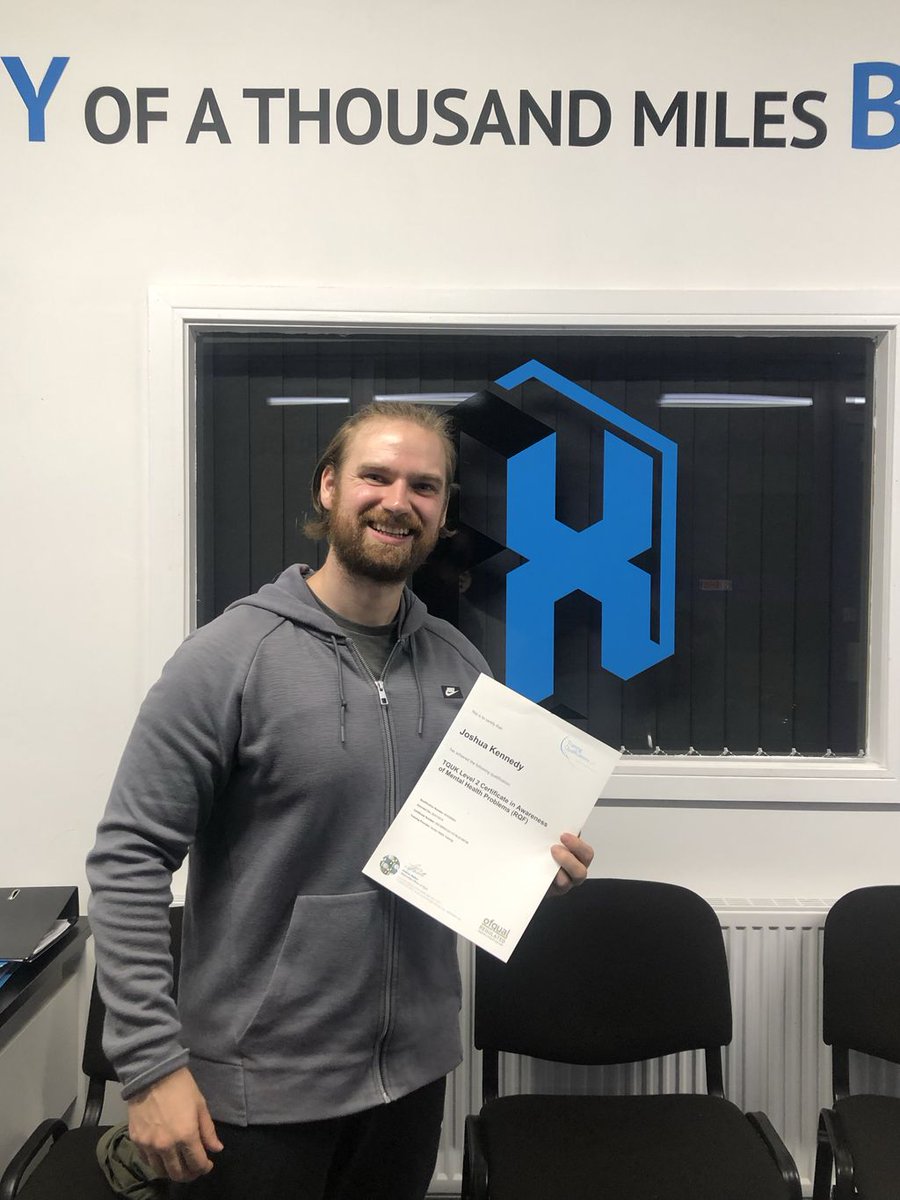 As a PT, I’ve spent years working with people personally to build a programme that works for them. 

To have an appreciation for all factors, I recently completed a course in awareness of mental health problems. Thanks to <a href="/NortonWebbLtd/">Norton Webb Ltd</a> for the support. 

#MentalHealthAwareness