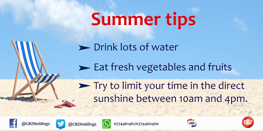 CBZHoldings's tweet photo. We all want to look and feel good this summer! Here are a few tips to help you.

#WednesdayWidsom 
#SummerIsHere https://t.co/nmsDt32YSS