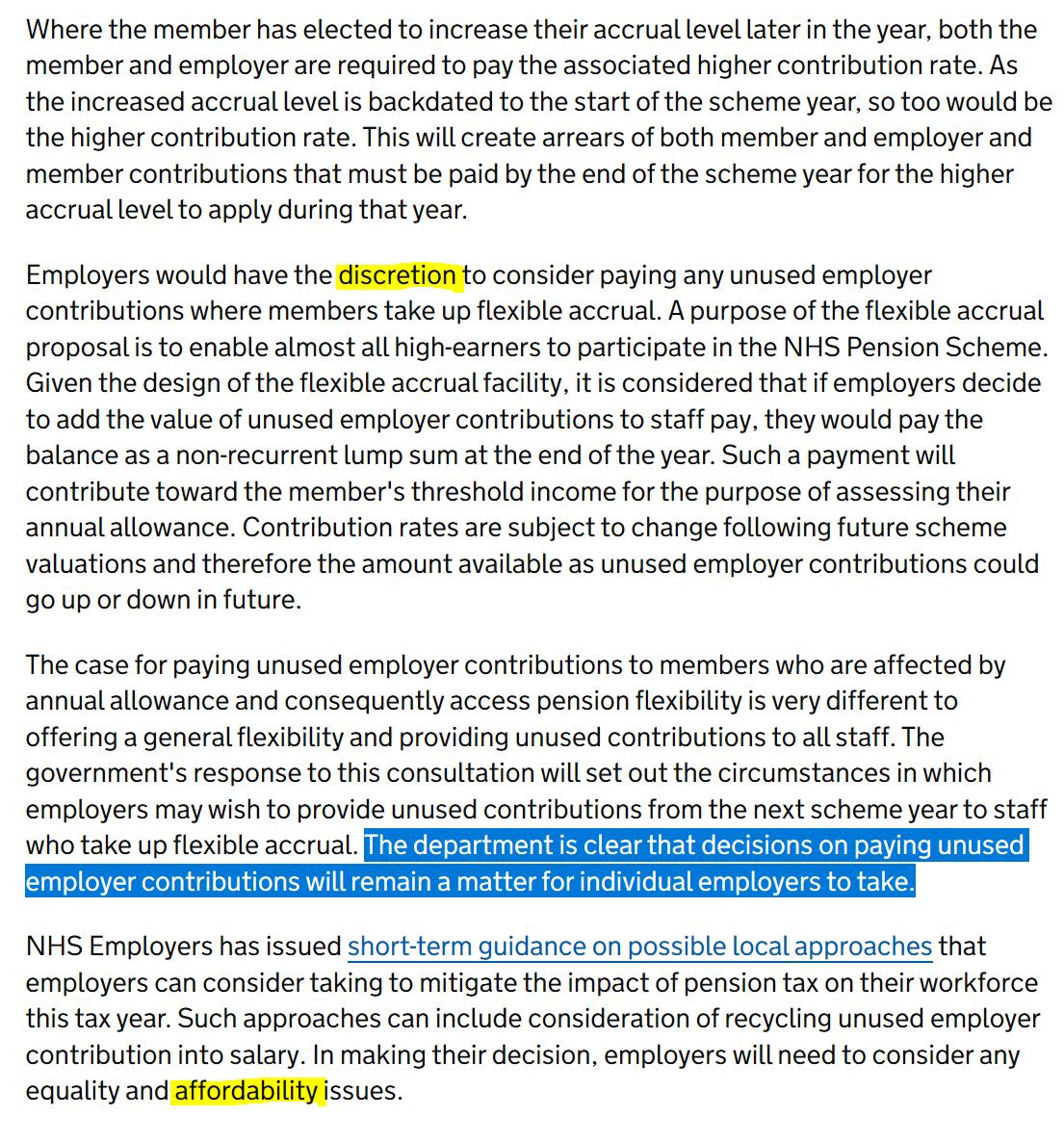 Dr Tony Goldstone (@goldstone_tony) on Twitter photo So <a href="/DHSCgovuk/">Department of Health and Social Care</a> <a href="/MattHancock/">Matt Hancock</a> have released another consultation.
bit.ly/DHSC-CON
Full flexibility welcome but "decisions on paying unused employer contributions will remain a matter for individual employers".
I am clear- this WILL fail. #ScrapTheTaper RT if u agree! So <a href="/DHSCgovuk/">Department of Health and Social Care</a> <a href="/MattHancock/">Matt Hancock</a> have released another consultation.
bit.ly/DHSC-CON
Full flexibility welcome but "decisions on paying unused employer contributions will remain a matter for individual employers".
I am clear- this WILL fail. #ScrapTheTaper RT if u agree!