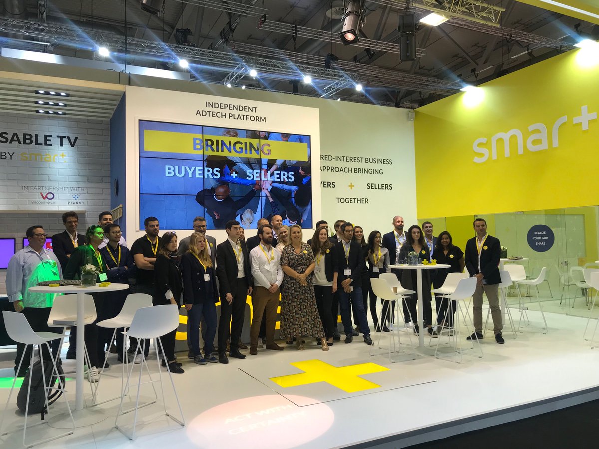 Equativ's tweet photo. We're at @dmexco - Digital Marketing Expo & Conference, waiting to welcome you into our booth! Smart's team waiting for you Hall 6, stand C061
#dmexco #dmexco19 #adtech #takecontrol #realizeyourfaishare #actwithcertainty #digitaladvertising #advertising https://t.co/eJj57apAeI