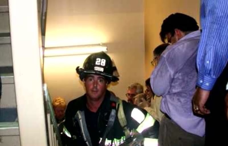 NotKennyRogers's tweet photo. In the 18 years since 9/11, I think one of the biggest failures of our society is how we've managed to water down what it truly means to be brave.

Just so we're all clear, walking UP those steps of the World Trade Center on that horrible day is exactly what it means to be brave. https://t.co/8UJ8uhT8UU