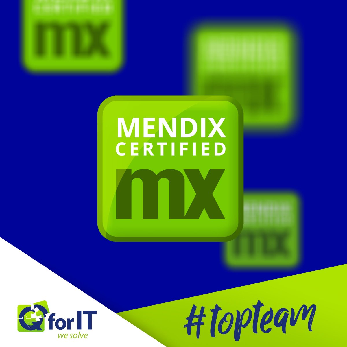 QforIT_NL's tweet photo. It's raining certifications! This week our 4th Solution Developer became a certified @Mendix Rapid Developer.
Stay tuned for more Mendix news!
#topteam #mendix #certified #rapiddeveloper #gomakeit #sap #qforit #wesolve #processintegration #lowcode @SAP @SAP_Nederland https://t.co/HIlbFMwbzL