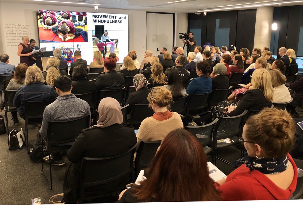 dizdarm's tweet photo. ‘TeachMeet– Every student is known, valued & cared for’ is underway. Outstanding presentations being shared by @BelmoreBoysHS @cabrahighschool, Gilgandra HS, Holroyd School, Moree East PS, Valentine PS & @T4L_DoE. Watch online https://t.co/VnVwlYUHup #EveryStudentKnownValuedCared https://t.co/S3LppHXHeg