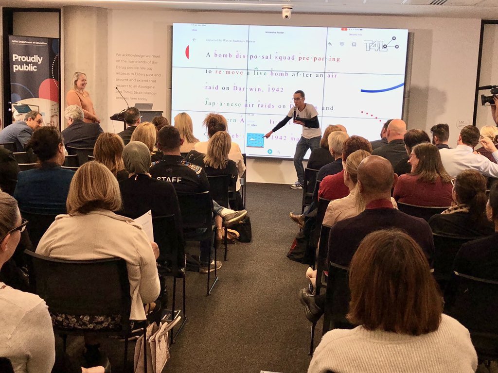 dizdarm's tweet photo. ‘TeachMeet– Every student is known, valued & cared for’ is underway. Outstanding presentations being shared by @BelmoreBoysHS @cabrahighschool, Gilgandra HS, Holroyd School, Moree East PS, Valentine PS & @T4L_DoE. Watch online https://t.co/VnVwlYUHup #EveryStudentKnownValuedCared https://t.co/S3LppHXHeg