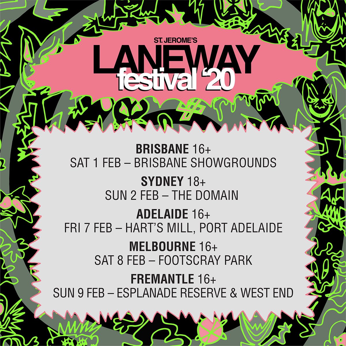 Laneway Festival 2020 dates