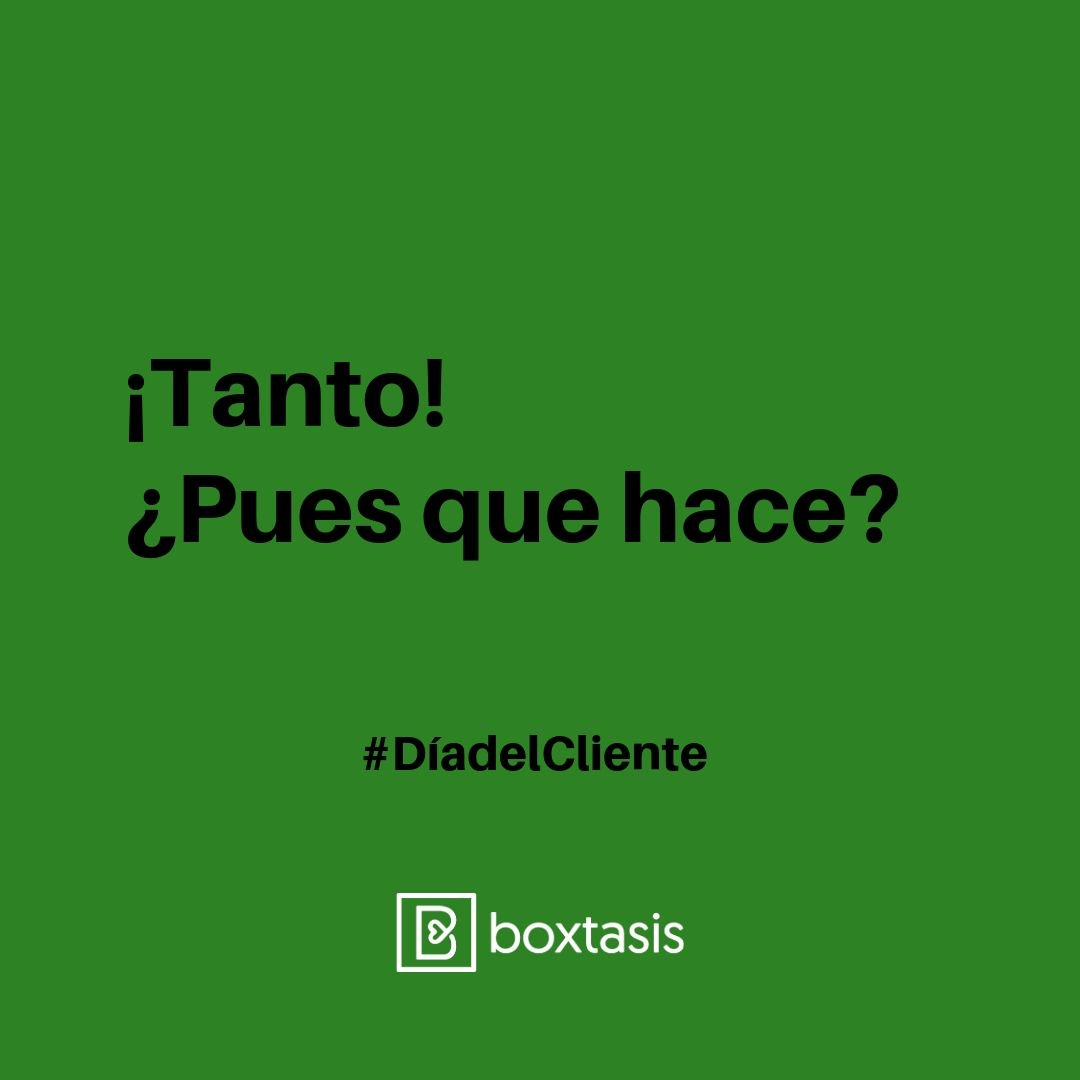 boxtasis's tweet photo. ¡Sin ellos no seriamos nada!
Hoy es el día del ... 

#Díadelcliente #Boxtasis https://t.co/wsDWgUlGMU