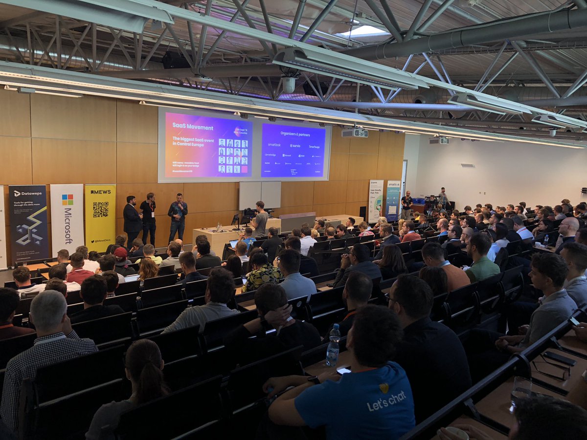 saasmovement's tweet photo. It’s happening! So excited to be present at the biggest #SaaS event in central Europe today - #saasmovement ! 
🤩

Can’t wait to hear all the outstanding speeches and meet all the interesting people!
#business #businesstips https://t.co/IAyOUbrX13