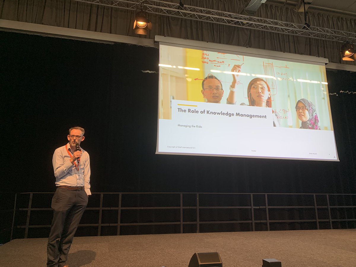 flandqvist's tweet image. #semantics2019 @Shell the role of #knowledgemanagement: managing the risk