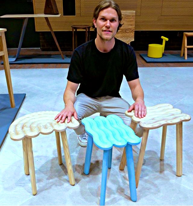 LdnMetArts's tweet image. Proud! Designer / 2019 #thecass Furniture &amp;amp; Product Design grad Anton Mikkonen selected for wonderful #DesignFresh at 100% Design, showcase of thirty of the best emerging talent curated by @sunnyholt 18-21 September