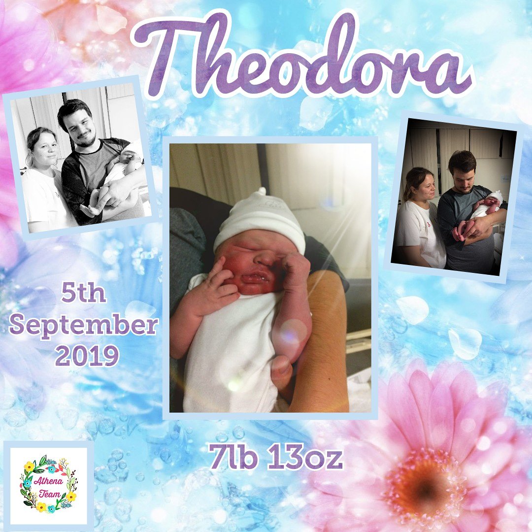 #welcome to the world baby Theodora! September is renound for being busy with #births and it is proving just that! She is one of 3 births we had @pompeymwledcare last week! 2 of these were @TeamAthena1 babies! We can't wait to share more stories with you #continuitycounts